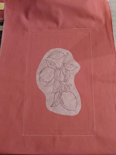 Dissolvable Embroidery Transfer paper.
