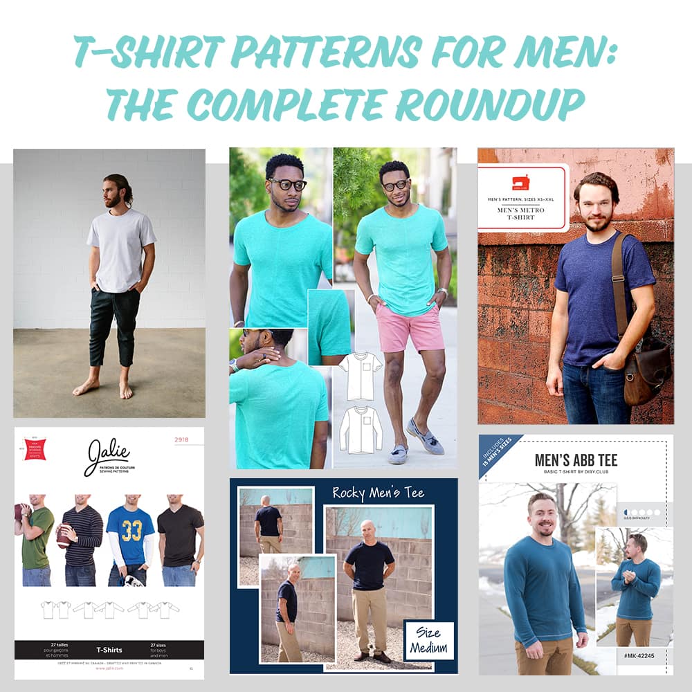 Men's T-Shirt Patterns Complete Roundup